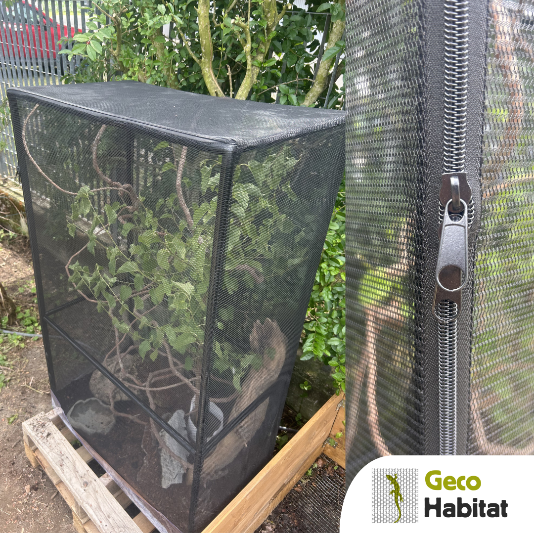 Geco habitat outdoor per sauri terrario in rete 76x42x122 h cm