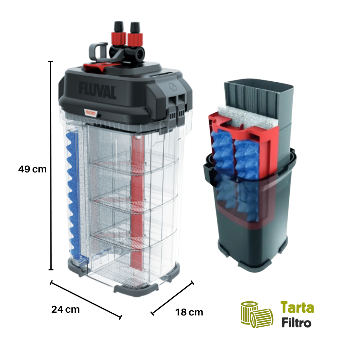 Filtro esterno XL tartarughe d'acqua dolce 500/600 litri