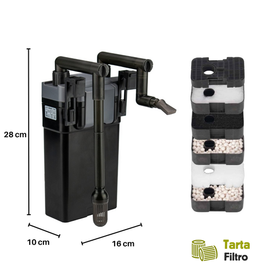 Filtro a zainetto acquario tartarughe