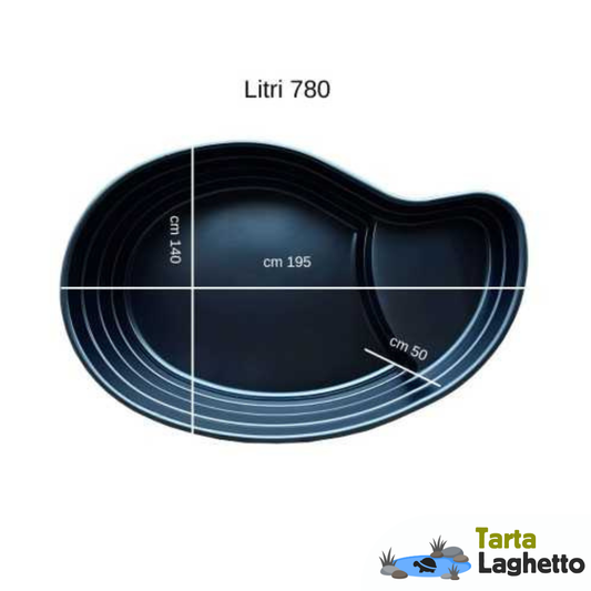 laghetto per tartarughe 700 litri