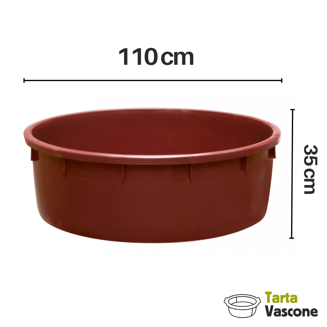 Mastello tondo 280 litri tartarughe d'acqua
