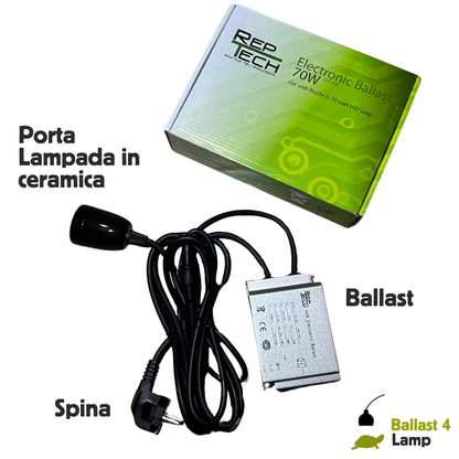 Ballast con portalampada per lampade HID 