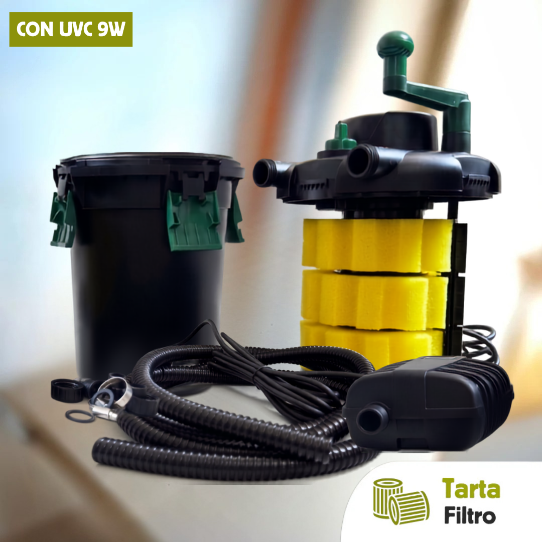 Filtro a pressione con UVC e pompa inclusa 2000 litri