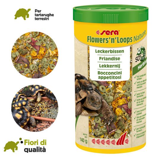 Mix di fiori premium per tartarughe terrestri mangime 
