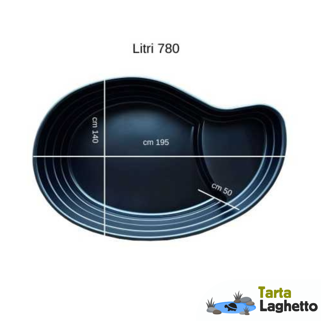 laghetto per tartarughe 700 litri