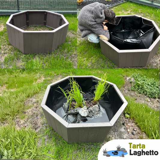 Laghetto esterno in plastica rigida da 190 litri