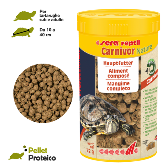 Pellet proteico per tartarughe d'acqua dolce