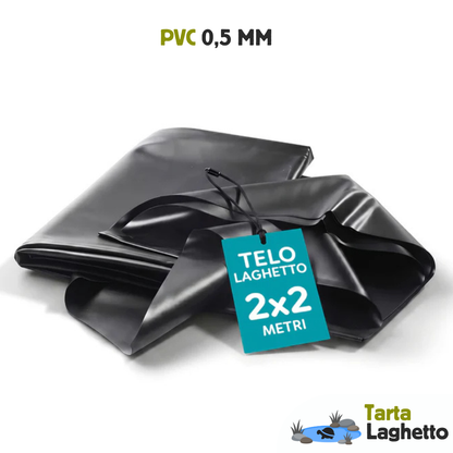 Telo per laghetto tartarughe 2x2 metri pvc stabilizzato spessore 0,5mm